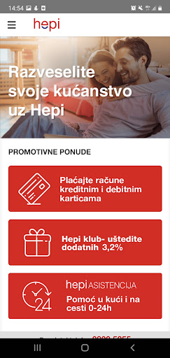 Android application m-hepi screenshort