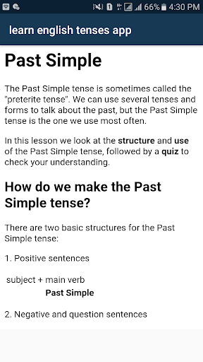 English Tenses Book Offline Screen 2