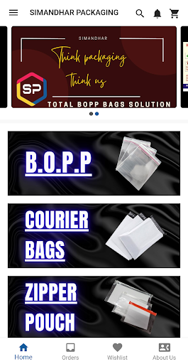 Android application Simandhar Packaging screenshort