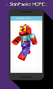 Captura 21 SkinPacks Sponge for Minecraft android