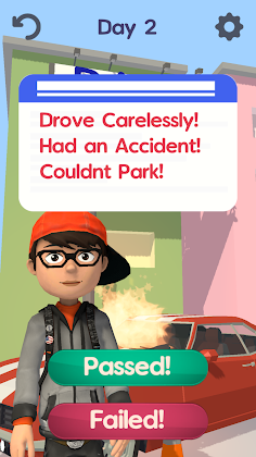 Driving Test-3D car simulation - Screenshot 3