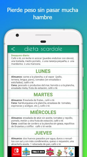 Dieta Scardale 💪 Pierde peso