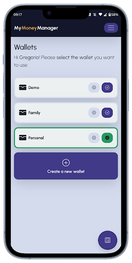 My Money Manager Screen 2