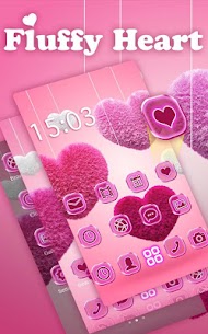 Fluffy diamond Hearts Theme: Pink Comics Launcher For PC installation