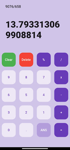 Android application Mathical Calculator screenshort