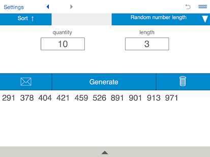 Random Number Generator Tangkapan layar