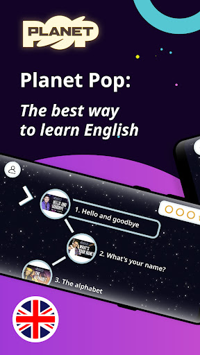 Android application Planet Pop - English4Kids screenshort