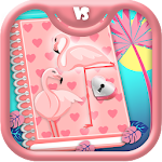 Cover Image of Download Flamingo Diary With A Lock 1.0 APK