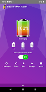 Battery 100 Alarm MOD APK 3.1.21 (Paid Unlocked) 1