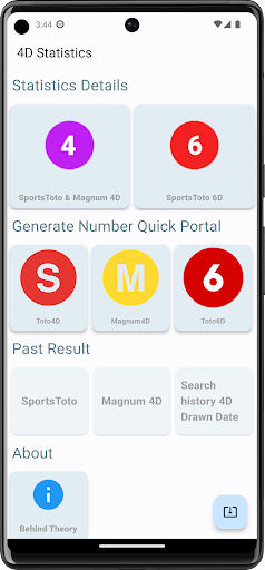 Android application 4D Statistics screenshort