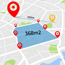 รูปไอคอน Distance & Land Area Measure