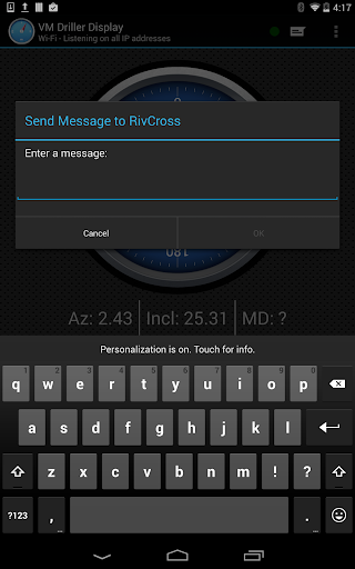 VM Driller Display Screen 3