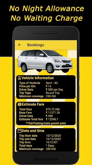 Chennai Cabs - ONE WAY CALL TAXI screenshot 12