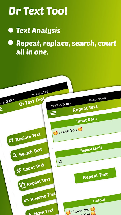 Dr Text Tool - Repeat/Replace - 3 - (Android)