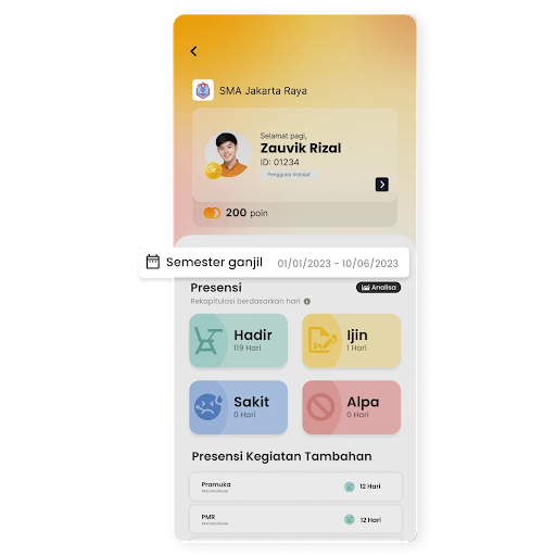 Android application Akadevo - Wali screenshort