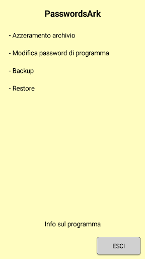 Android application PasswordsArk screenshort