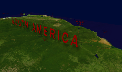 Android application South America Geography VR screenshort