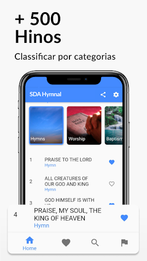 SDA Hymns Portuguese Screen 2