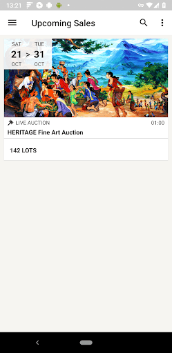 Android application Global Auction screenshort