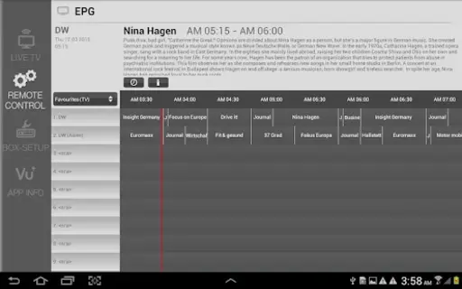 Vu+ PlayerHD for Android Screen 3