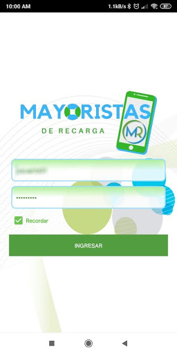 Android application Mayoristas de Recarga screenshort