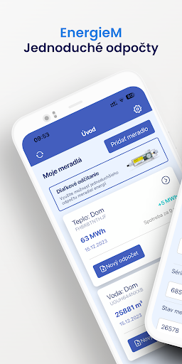 Android application EnergieM screenshort