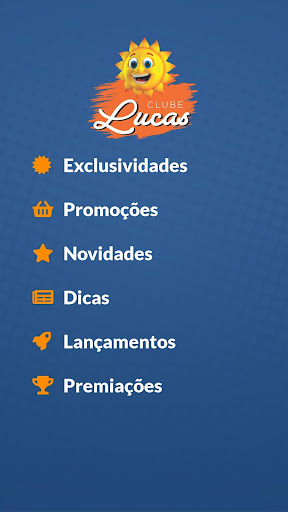 Android application Lucas Supermercado screenshort