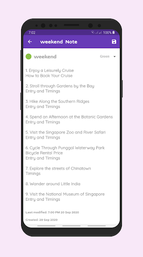 My Note Screen 3