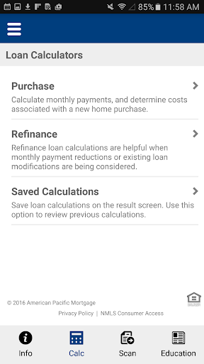Screenshot of Sierra Mortgage