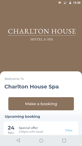 Android application Charlton House Spa screenshort