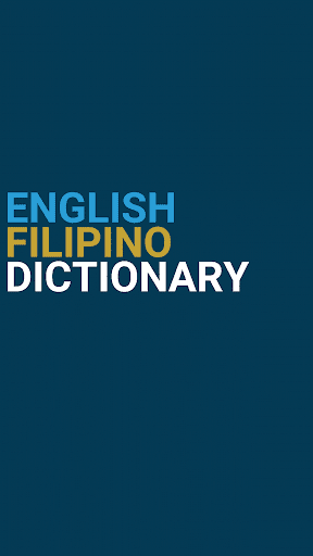 Android application English : Filipino Dictionary screenshort