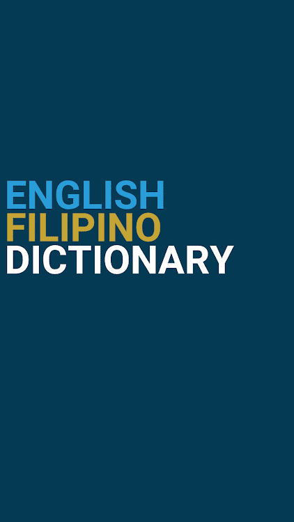 English : Filipino Dictionary - 3.0.2 - (Android)