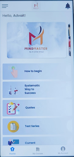 Android application MIND MASTER screenshort