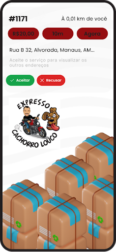 Android application Expresso Cachorro Louco - PROF screenshort