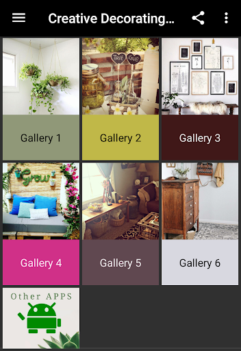 Android application Decoration Ideas screenshort