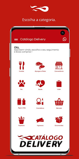 Android application Catálogo Delivery screenshort