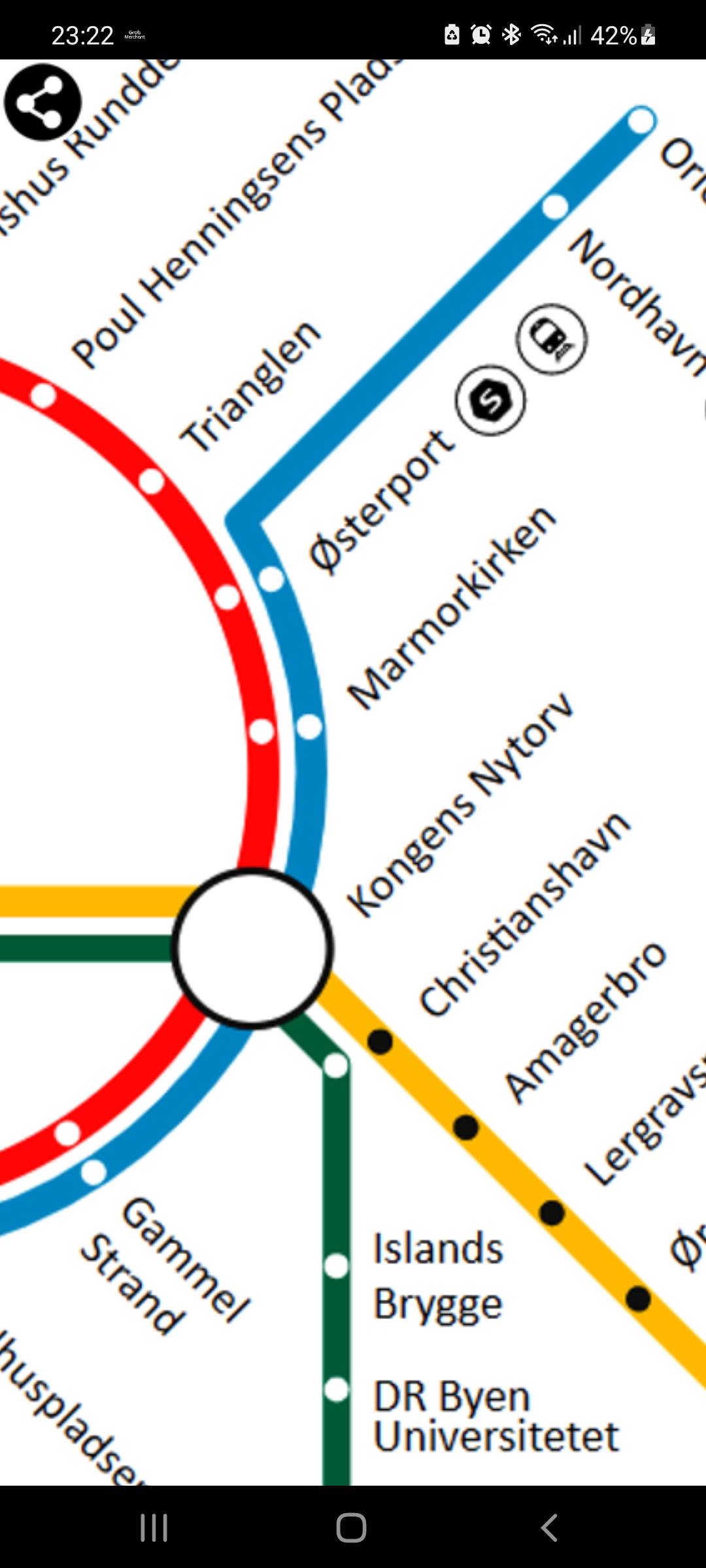 Android application Copenhagen Metro Map screenshort