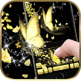 Gold butterfly Keyboard Theme golden dream icon