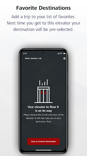 Schindler ElevateMe Screen 2