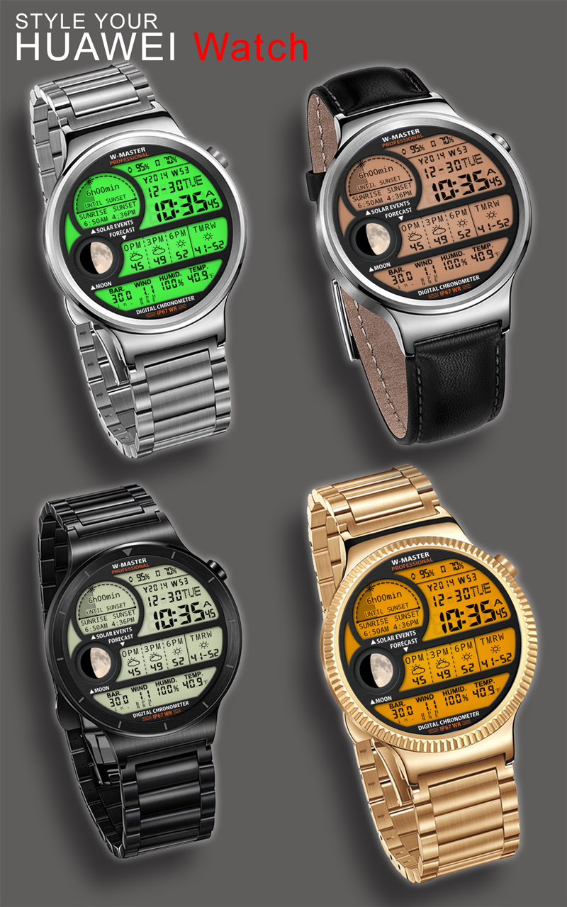 Android application F04 WatchFace for Android Wear Smart Watch screenshort