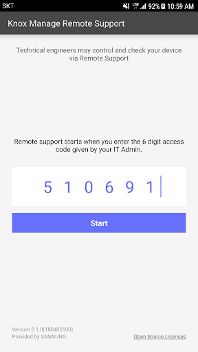 Knox Remote Support Screen 2