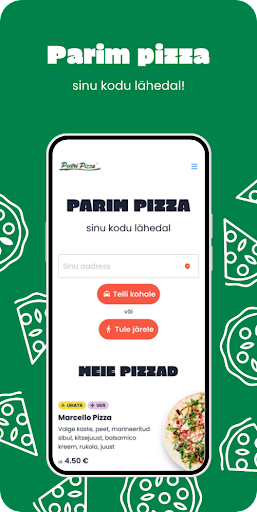 Android application Peetri Pizza screenshort