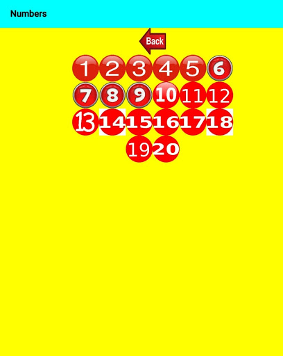 Speaking Alphabets & Numbers Screen 2