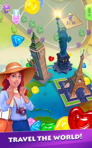 Gummy Drop! Match 3 & Travel 2