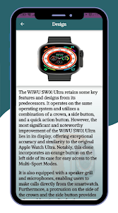 SW01 Ultra SmartWatch guide