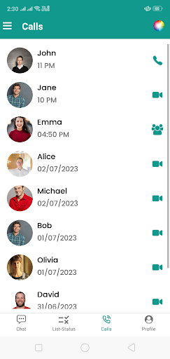 Chat app Screen 3