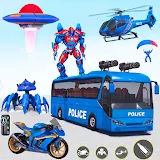 Bus Robot Car War - Robot Game icon
