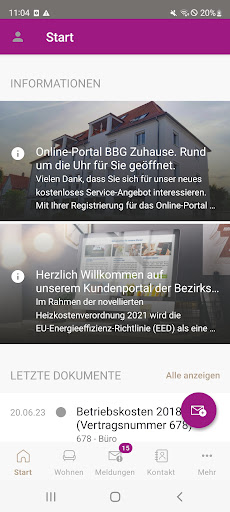 Android application BBG Zuhause screenshort