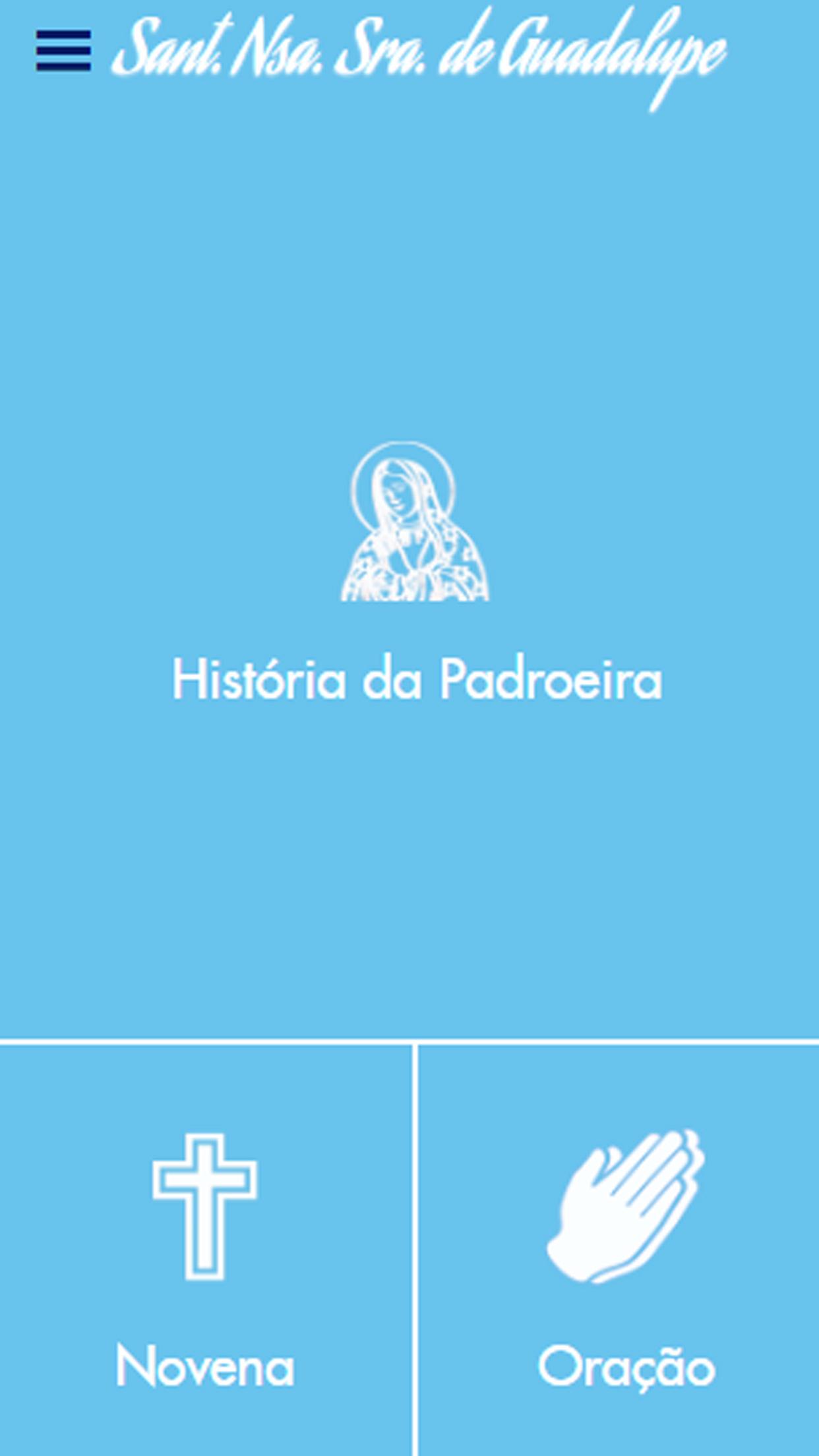 Android application Santuário de Guadalupe screenshort