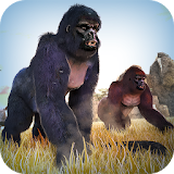 Wild Gorilla Monkey Run Game icon
